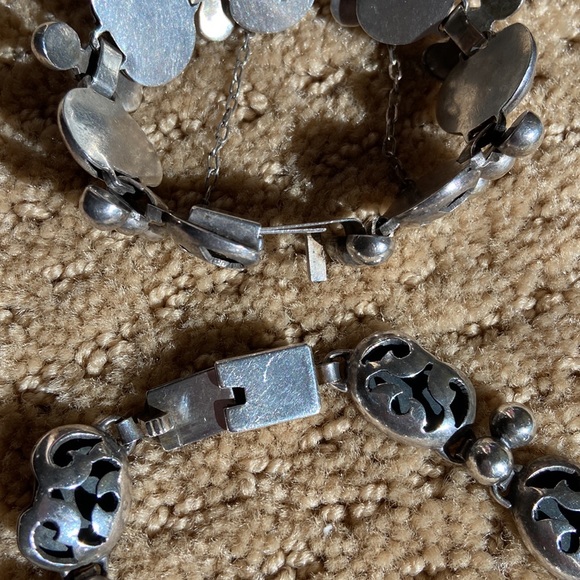 SOLD! Victoria Brillanti Taxco Mexico “Angels” Shadowbox Choker and Bracelet Set - Picture 6 of 9